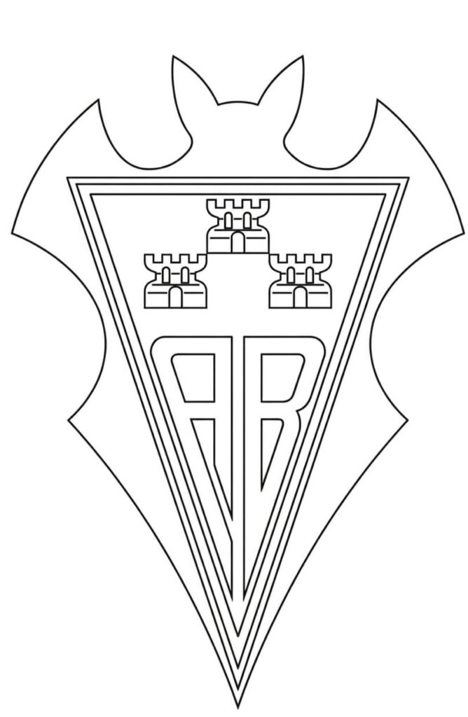 Escudo del Albacete Balompié para colorear e imprimir
