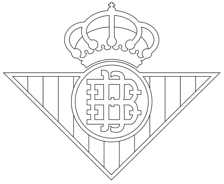 escudo Betis colorear