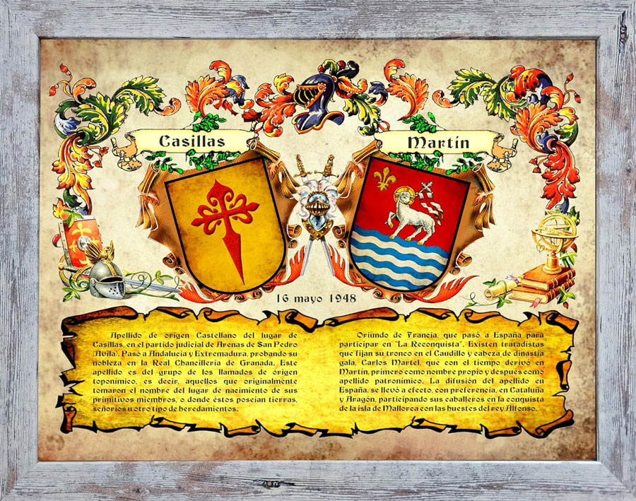 lámina escudos heráldicos